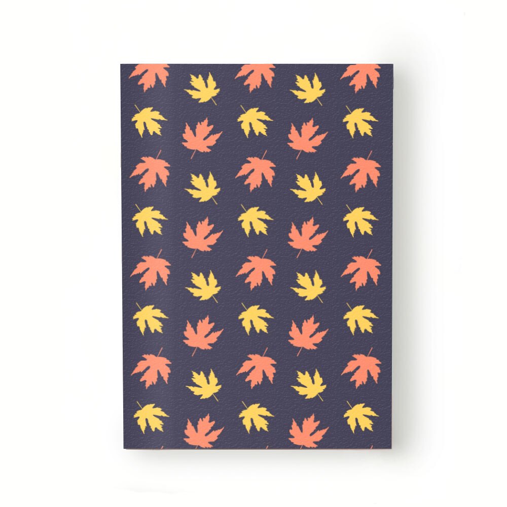 Caiet tip Agenda Heartwork cu muchie cusuta, Frunze de toamna colorate, Latime 140 mm x Inaltime 200 mm