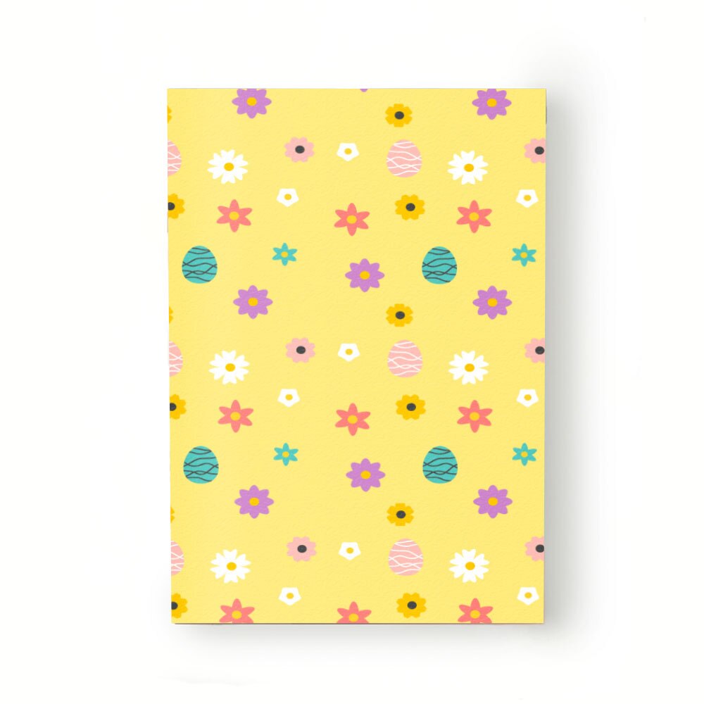 Caiet tip Agenda Heartwork cu muchie cusuta, Elemente Pasti oua colorate, Latime 140 mm x Inaltime 200 mm