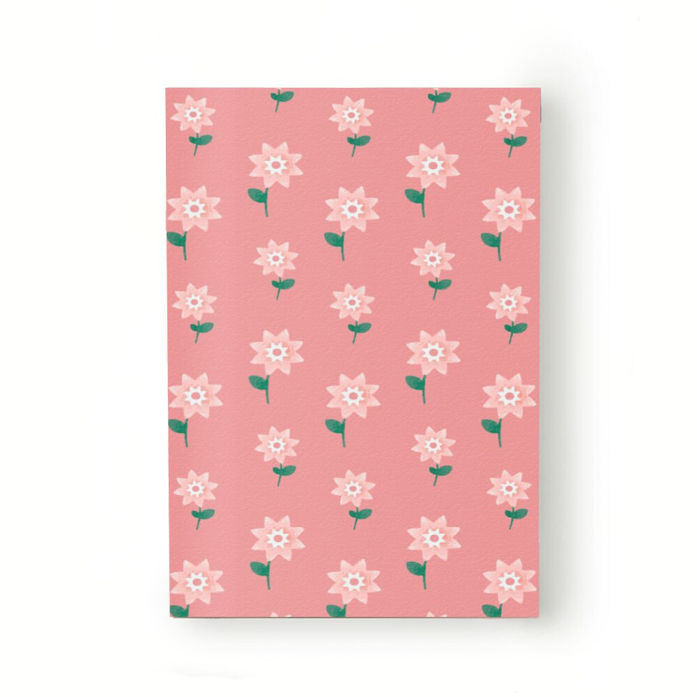 Caiet tip Agenda Heartwork cu muchie cusuta, Flori primavara roz, Latime 140 mm x Inaltime 200 mm