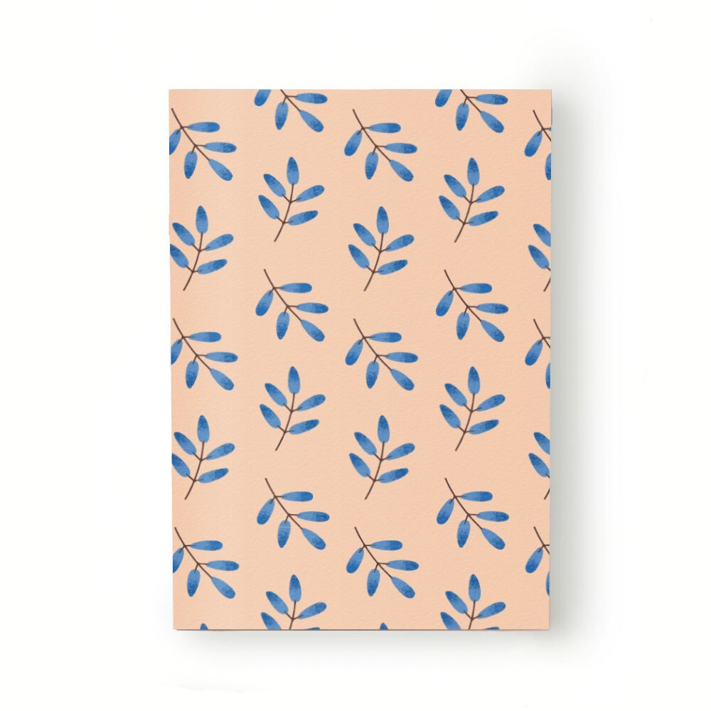 Caiet tip Agenda Heartwork cu muchie cusuta, Petale albastre, Latime 140 mm x Inaltime 200 mm