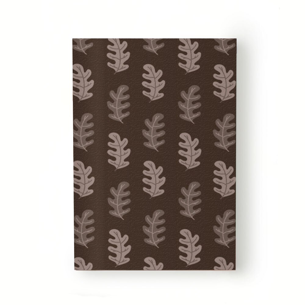 Caiet tip Agenda Heartwork cu muchie cusuta, Frunze stejar maro, Latime 140 mm x Inaltime 200 mm