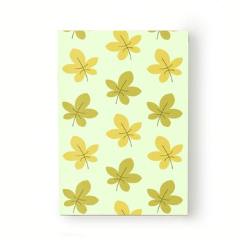 Caiet tip Agenda Heartwork cu muchie cusuta, Frunze galbene de toamna, Latime 140 mm x Inaltime 200 mm Caiet tip Agenda Heartwork cu muchie cusuta, Frunze galbene de toamna, Latime 140 mm x Inaltime 200 mm