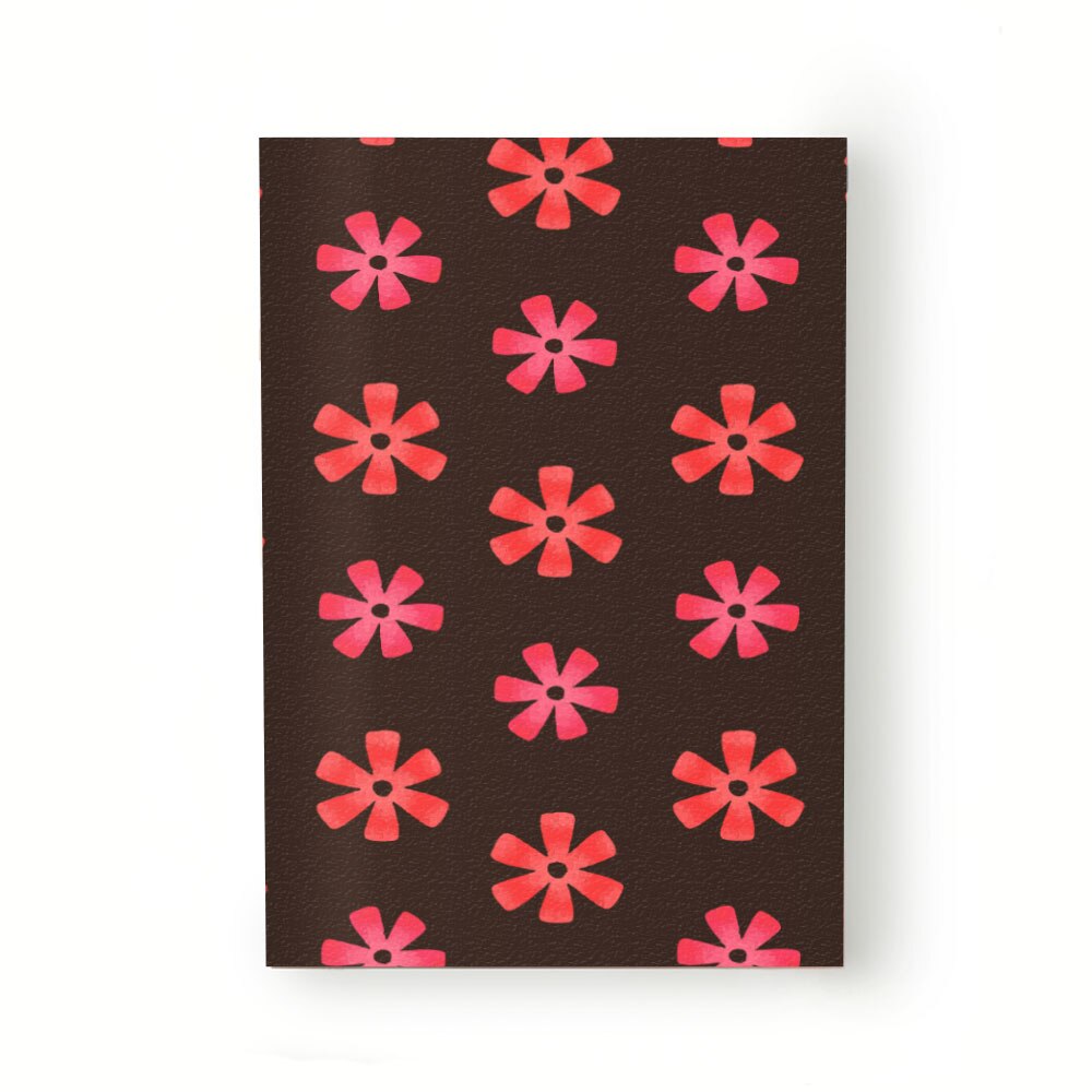 Caiet tip Agenda Heartwork cu muchie cusuta, Petale rosii, Latime 140 mm x Inaltime 200 mm