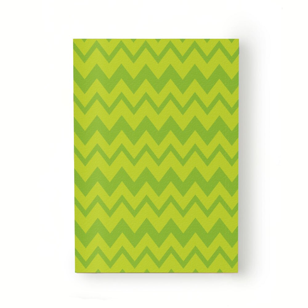 Caiet tip Agenda Heartwork cu muchie cusuta, Geometric nuante de verde, Latime 140 mm x Inaltime 200 mm