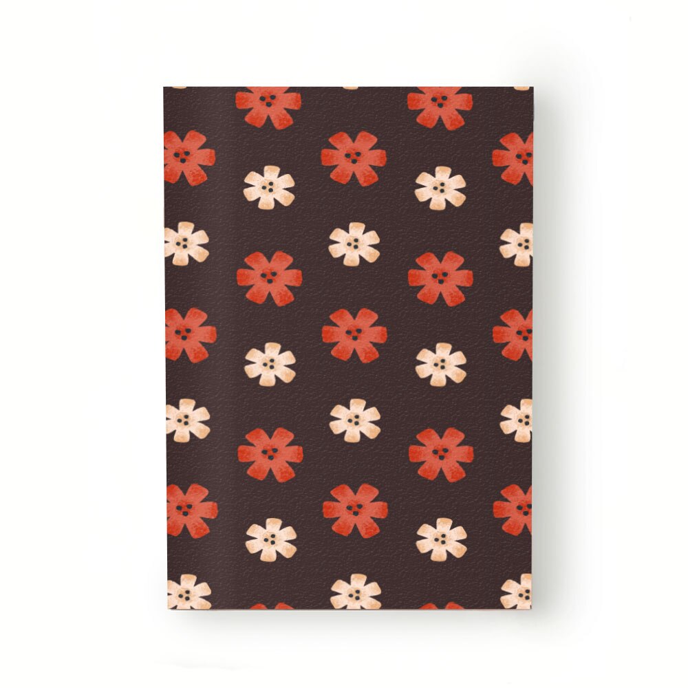 Caiet tip Agenda Heartwork cu muchie cusuta, Petale colorate rosii, Latime 140 mm x Inaltime 200 mm