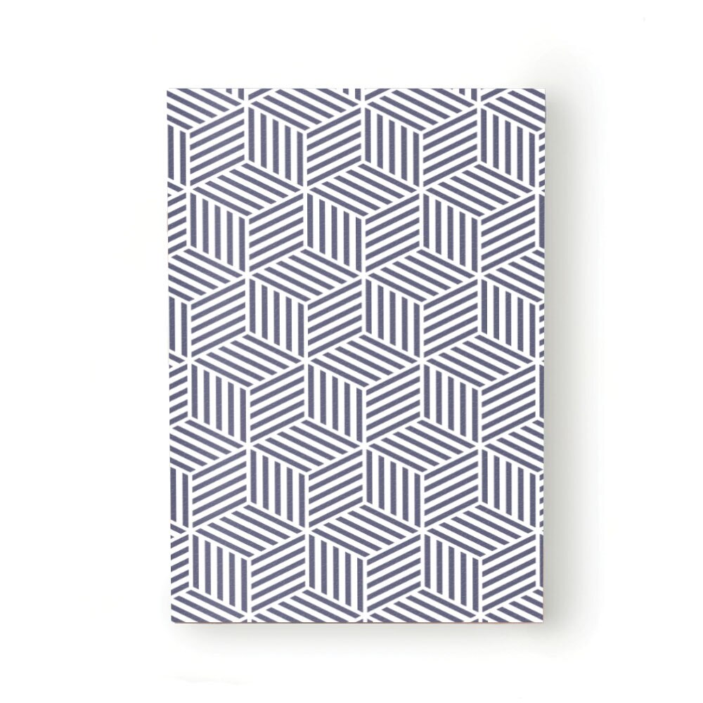 Caiet tip Agenda Heartwork cu muchie cusuta, Cuburi linii albastru deschis, Latime 140 mm x Inaltime 200 mm