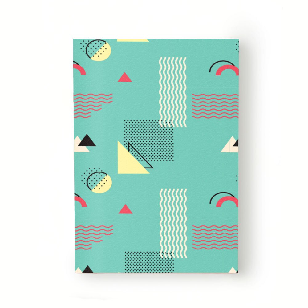 Caiet tip Agenda Heartwork cu muchie cusuta, Geometric triunghiuri, Latime 140 mm x Inaltime 200 mm