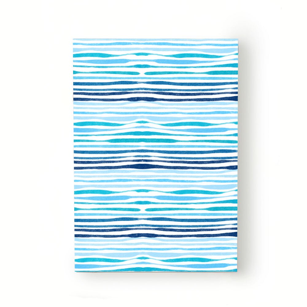 Caiet tip Agenda Heartwork cu muchie cusuta, Nuante turcoaz si albastru, Latime 140 mm x Inaltime 200 mm