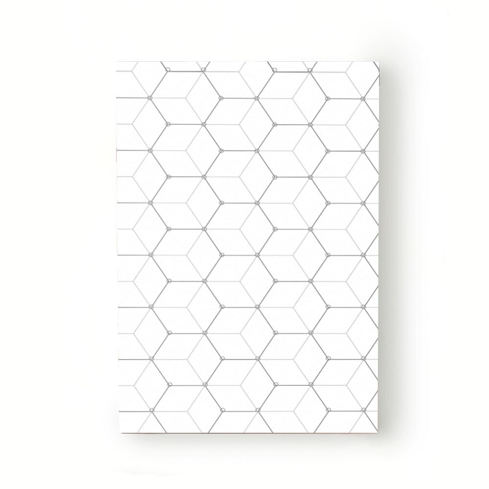Caiet tip Agenda Heartwork cu muchie cusuta, Geometric suprapus, Latime 140 mm x Inaltime 200 mm