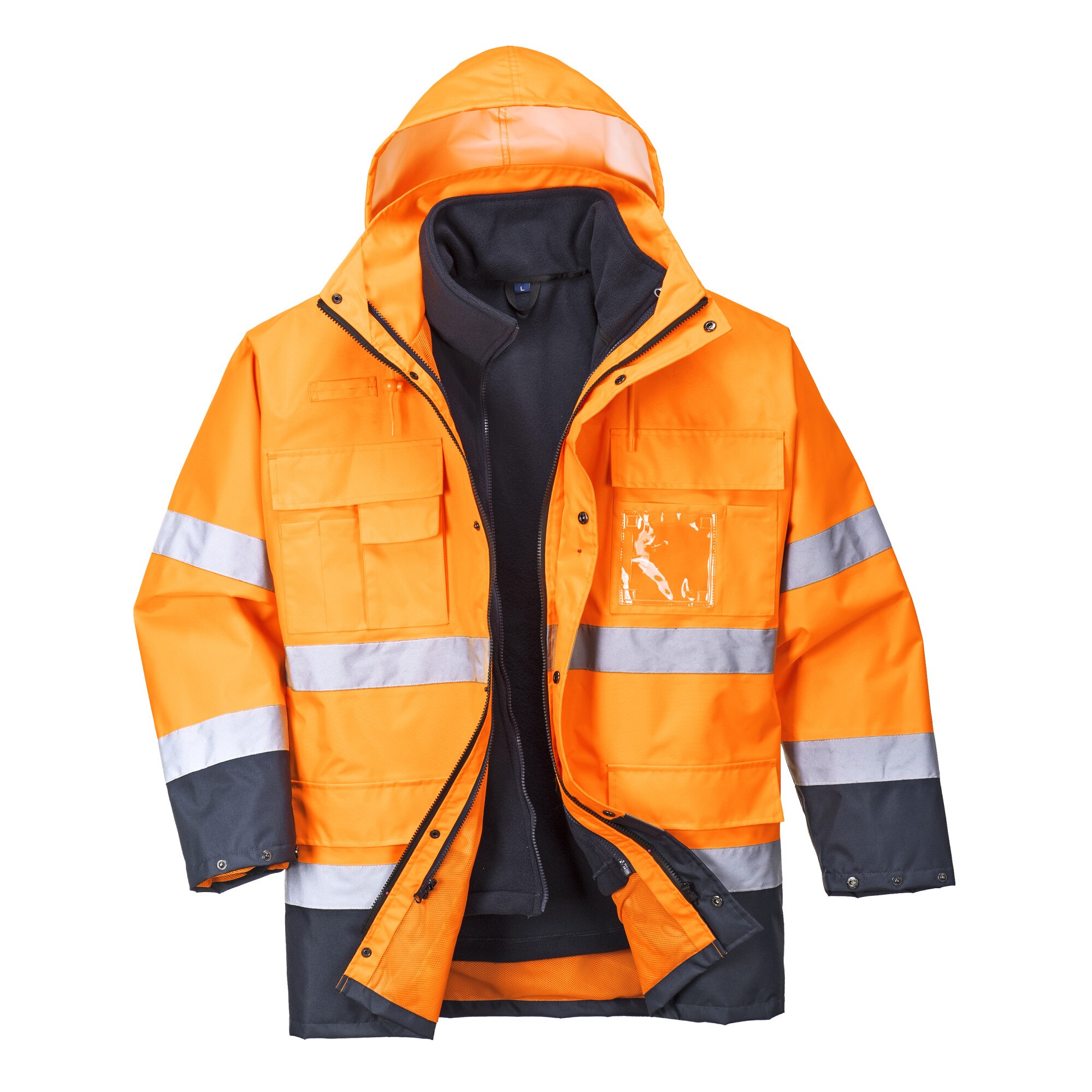 Jacheta protectie reflectorizanta Lite Orange, marimea M