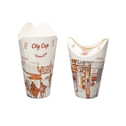 Set pahare din carton personalizat, model Butterfly, 330ml, 12oz, 40 buc/set