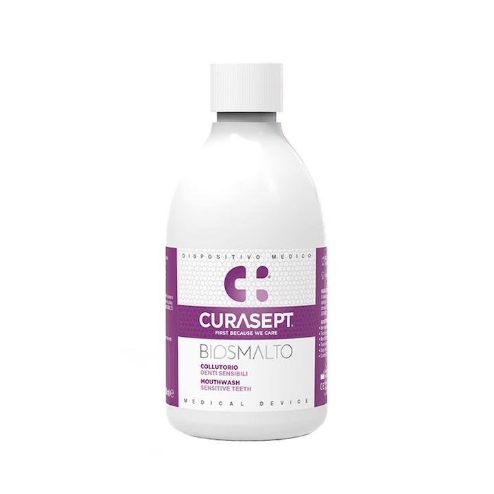 Вода за уста Curasept Biosmalt, за чувствителни зъби, 300 ml