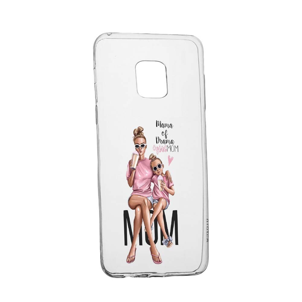 Husa Girl - Mom, pentru Xiaomi Redmi Note 9S, rezistenta la uzura, anti-alunecare, din silicon Premium, 558