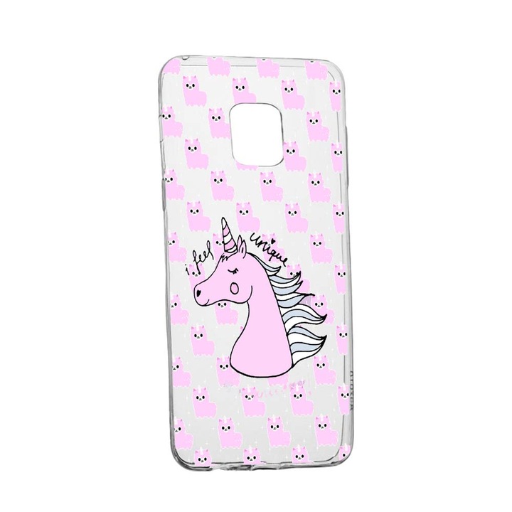 Husa Unicorn - I Feel Unique, pentru Xiaomi Redmi Note 9 Pro Max, rezistenta la uzura, anti-alunecare, din silicon Premium, 521