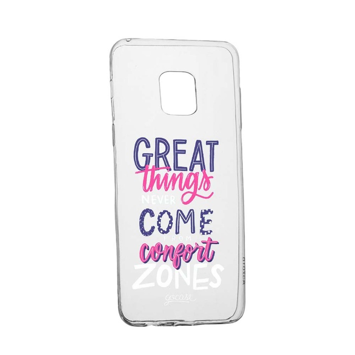 Husa cu mesaj Great Things, pentru Xiaomi Redmi Note 9 Pro Max, rezistenta la uzura, anti-alunecare, din silicon Premium, 486