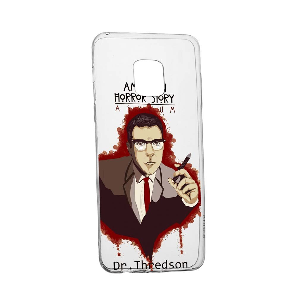 Husa American Horror Dr. Thredson, pentru Xiaomi Redmi Note 9S, rezistenta la uzura, anti-alunecare, din silicon Premium, 518