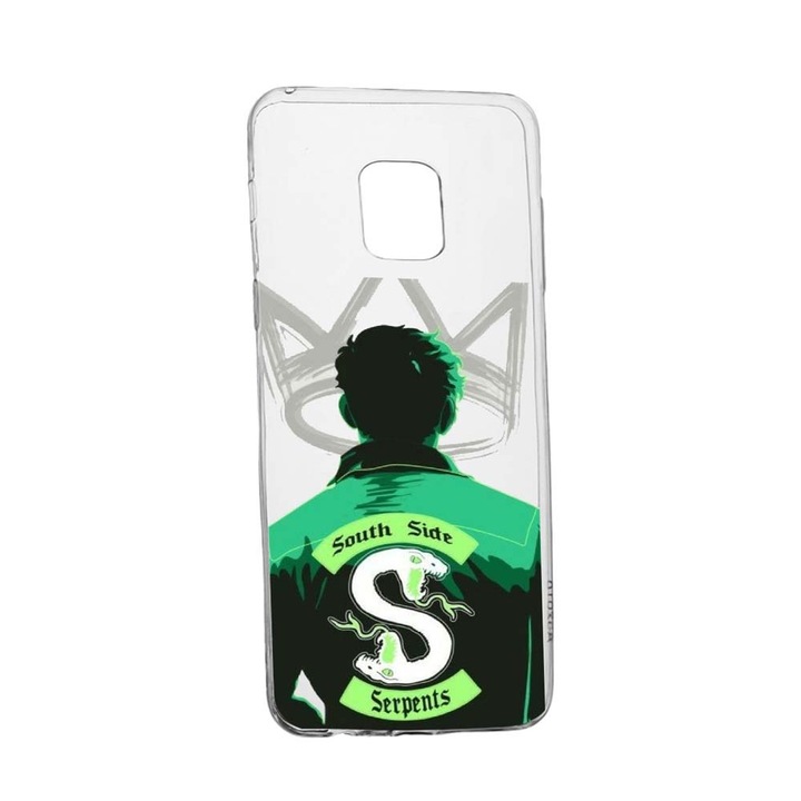 Husa Riverdale South Side Serpents, Movie, pentru Xiaomi Redmi Note 9 Pro, rezistenta la uzura, anti-alunecare, din silicon Premium, 620