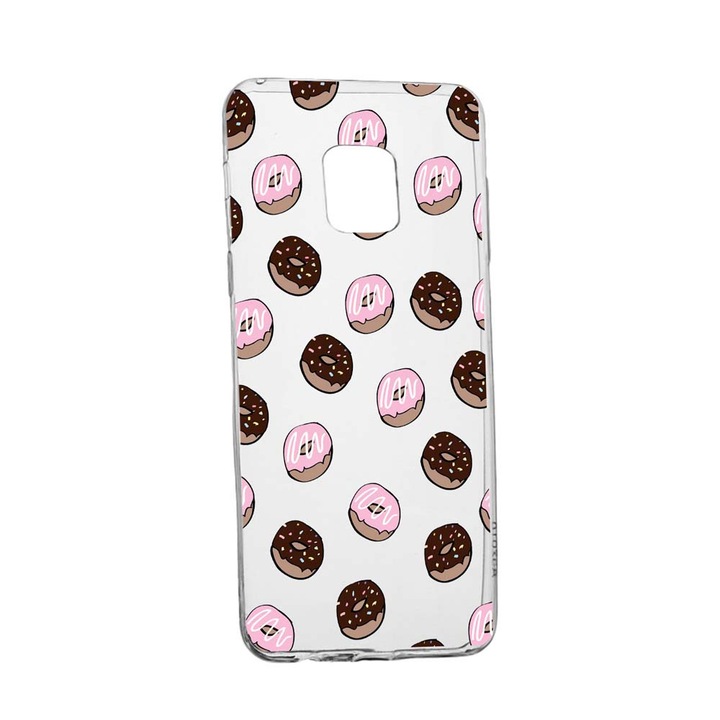 Husa Donuts, pentru Xiaomi Redmi Note 9 Pro Max, rezistenta la uzura, anti-alunecare, din silicon Premium, 667