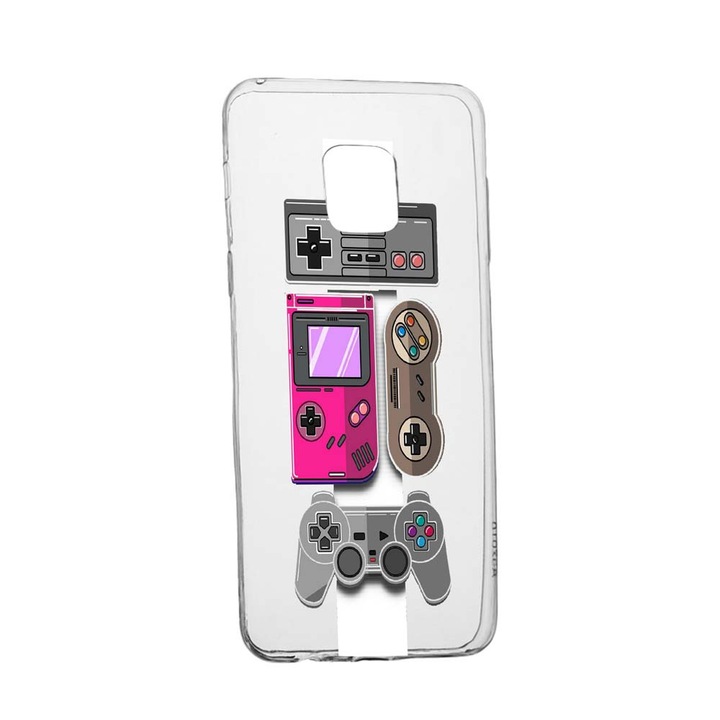 Husa Gamer - Xbox - Nintendo, pentru Xiaomi Redmi Note 9 Pro Max, rezistenta la uzura, anti-alunecare, din silicon Premium, 670