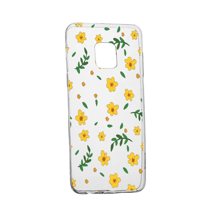 Husa Little yellow flowers, pentru Xiaomi Redmi Note 9 Pro Max, rezistenta la uzura, anti-alunecare, din silicon Premium, 696