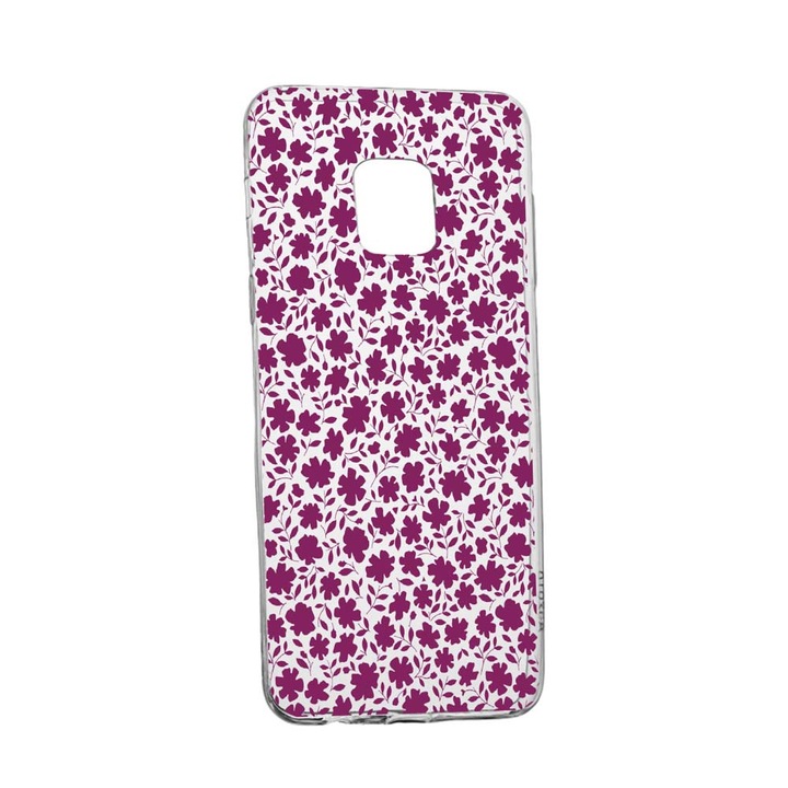 Husa Flowers Pattern, pentru Xiaomi Redmi Note 9 Pro, rezistenta la uzura, anti-alunecare, din silicon Premium, 627