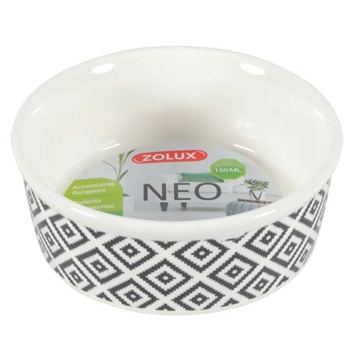 Bol ceramic Neo, Zolux, Pentru rozatoare, 150 ml, Bej