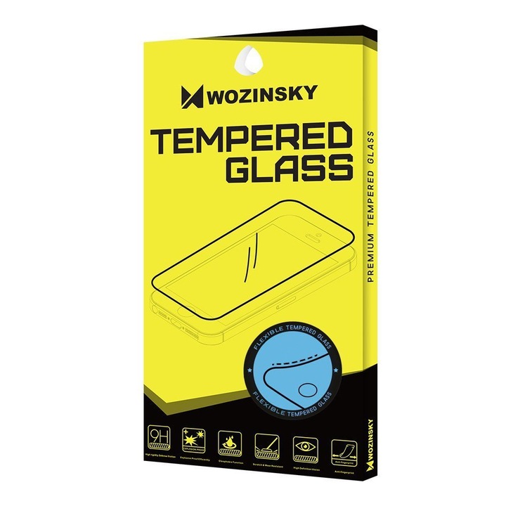 Протектор Wozinsky Full Cover Flexi Nano Glass, за Samsung Galaxy S21 Ultra 5G, Черен