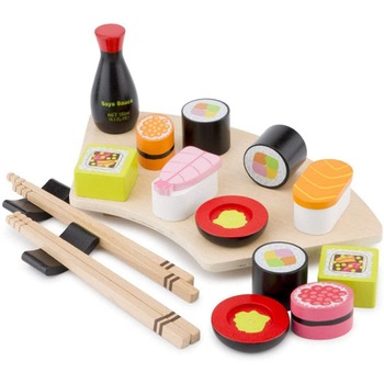 Set New Classic Toys de Joaca din Lemn Sushi Set New Classic Toys de Joaca din Lemn Sushi