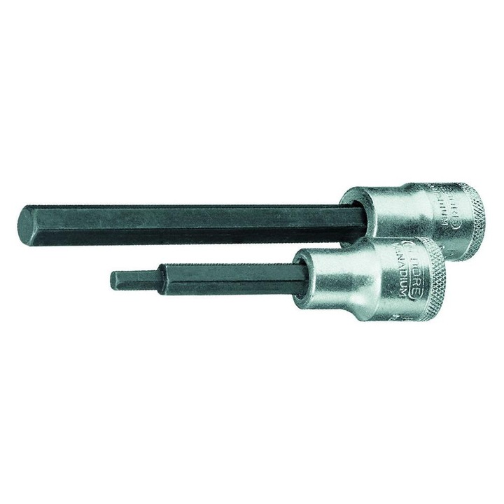 Cheie tubulara cu bit lung 1/2", pentru surub cu locas hexagonal 10 mm, Gedore
