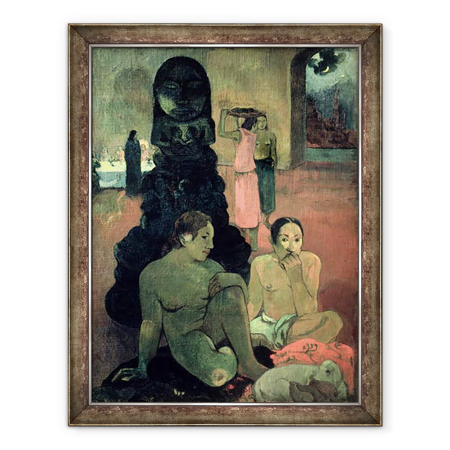 Tablou inramat - Paul Gauguin - Marele Buddha, 70 x 90 cm