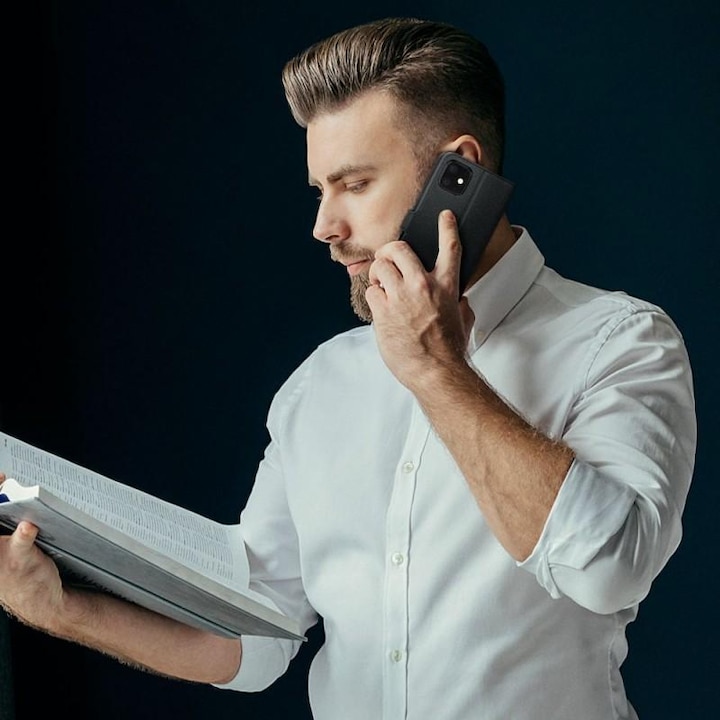 TECH-PROTECT Wallet V2 tok, amely kompatibilis a Xiaomi Mi 11 Lite / Mi 11 Lite 5G Black készülékkel