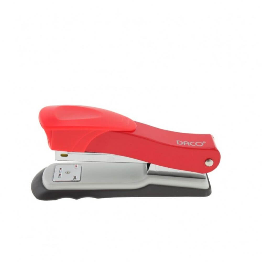 Capsator DACO, 20 Coli, Capse 24/6, Rosu