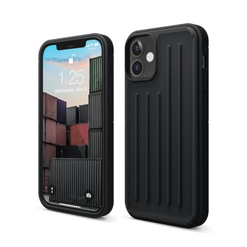 Husa din silicon pentru iPhone 12 Mini, Elago Armor Case, negru Husa din silicon pentru iPhone 12 Mini, Elago Armor Case, negru