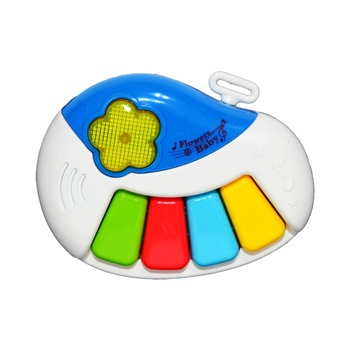 Orga interactiva pentru copii , 4 butoane, 12 cantece , Multicolor , 18 luni + Orga interactiva pentru copii , 4 butoane, 12 cantece , Multicolor , 18 luni +