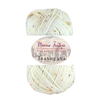 Fir pentru tricotat Merino Fantezie, 100% lana merinos, culoare F102N, 100 g, 280 m Fir pentru tricotat Merino Fantezie, 100% lana merinos, culoare F102N, 100 g, 280 m