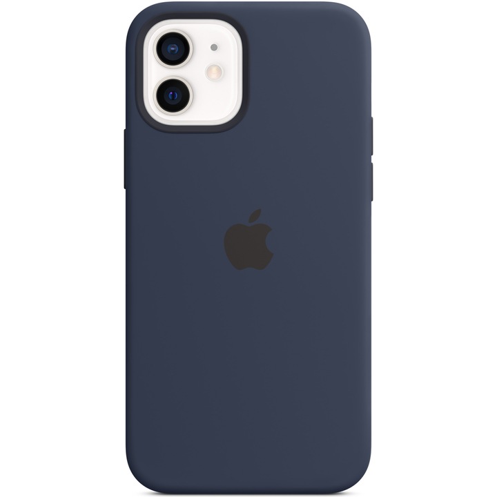 Калъф Apple Silicone Case MagSafe за iPhone 12/12 Pro, Deep Navy