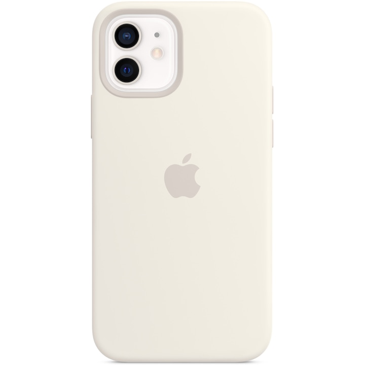 Калъф Apple Silicone Case MagSafe за iPhone 12/12 Pro, White