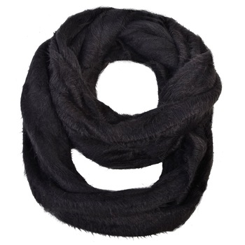 Fular circular, Zola®, de fete, model pufos, pentru sezonul rece, negru Fular circular, Zola®, de fete, model pufos, pentru sezonul rece, negru