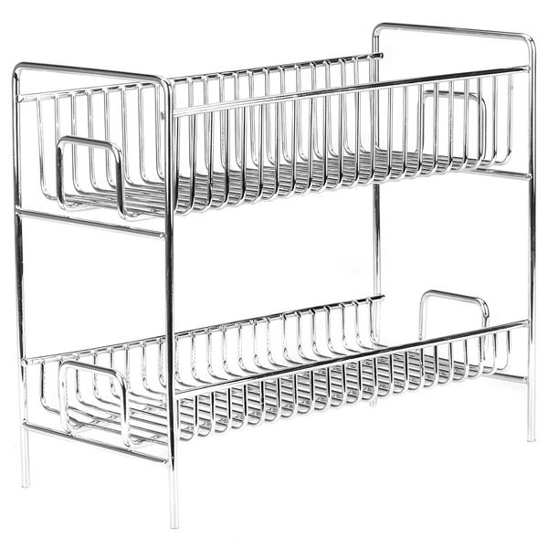 Raft cu 2 niveluri pentru condimente din otel cromat