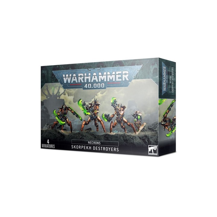 Семейна игра Games Workshop, Warhammer 40k Miniatures Pack, Necrons Skorpeh Destroyers