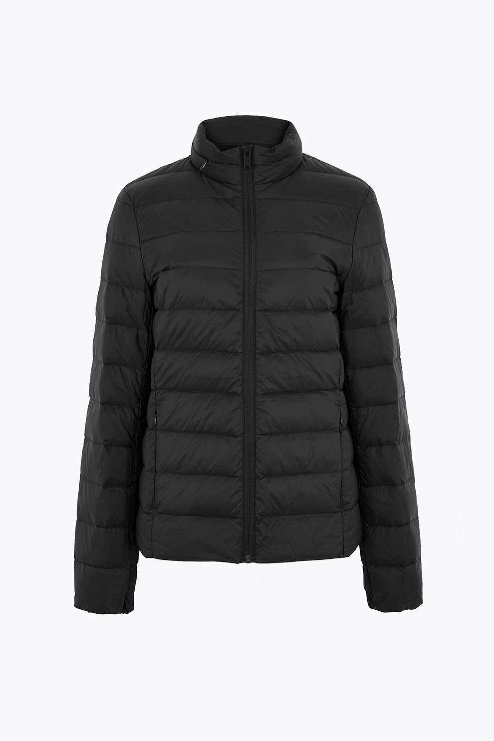 Marks & Spencer, Geaca cu umplutura de puf si aspect matlasat, Negru, 40