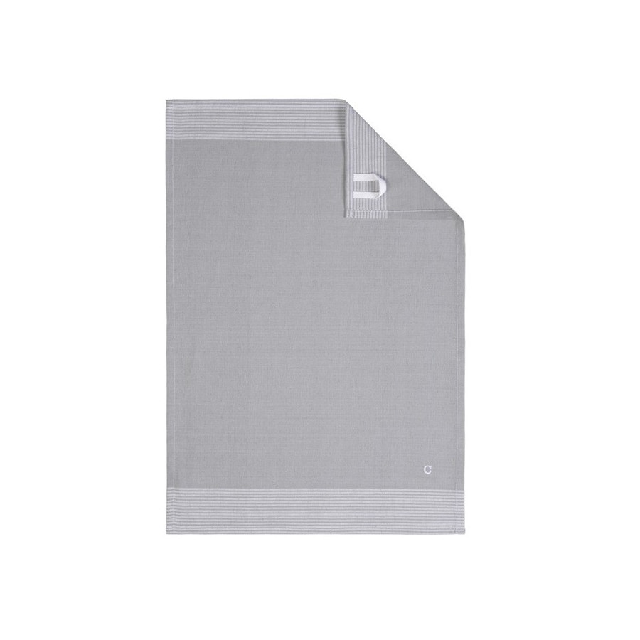 Prosop de bucatarie Cawo Cuisine Two-Tone 50x70cm, 76 gri platinum
