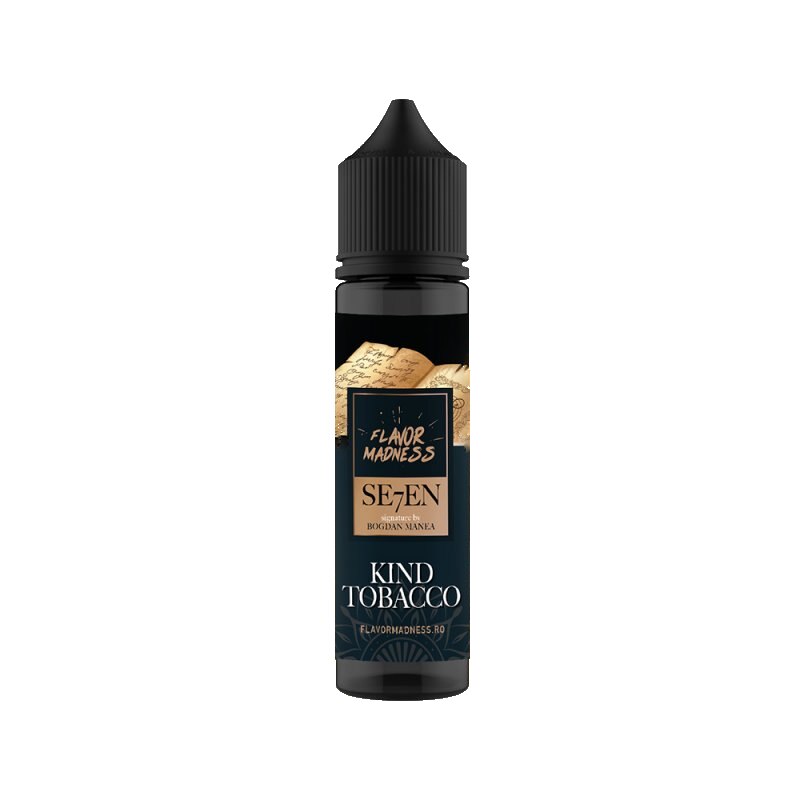 Lichid tigara electronica, fara nicotina Flavor Madness, Kind Tobacco - 30ml