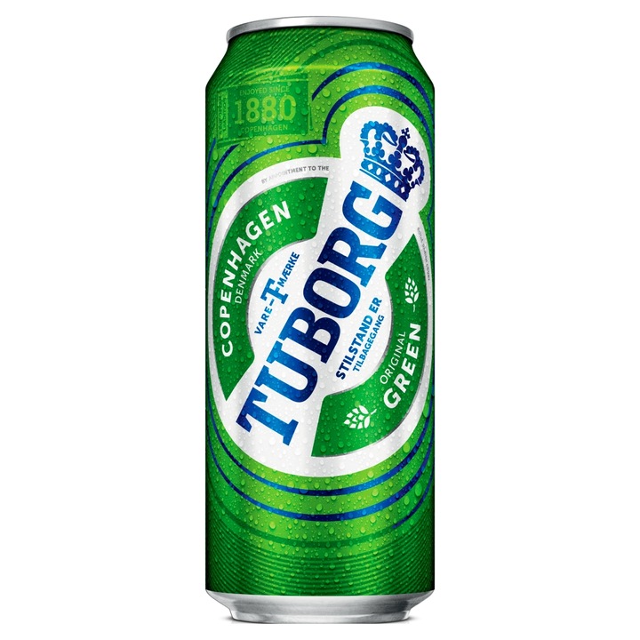Tuborg Green 4,6% dobozos sör, 0,5 l