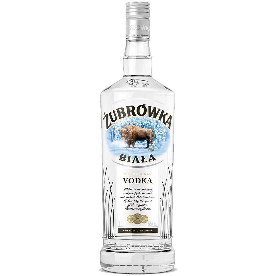 Vodca Zubrowka Biala, 37.5%, 1l
