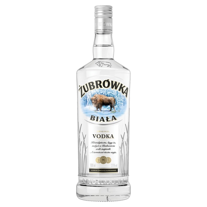 Zubrowka Biala vodka, 1 l 37,5%