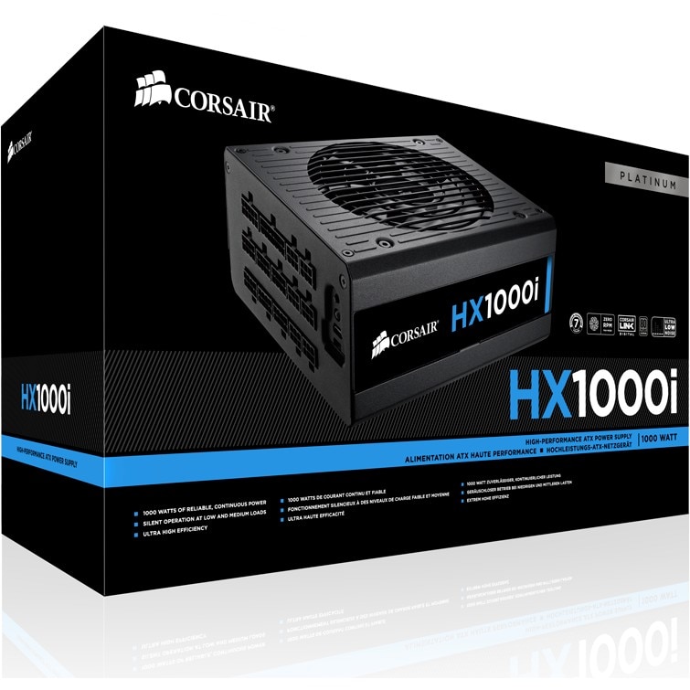 Sursa Corsair Professional Series Platinum HX1000i, 1000W, 80+