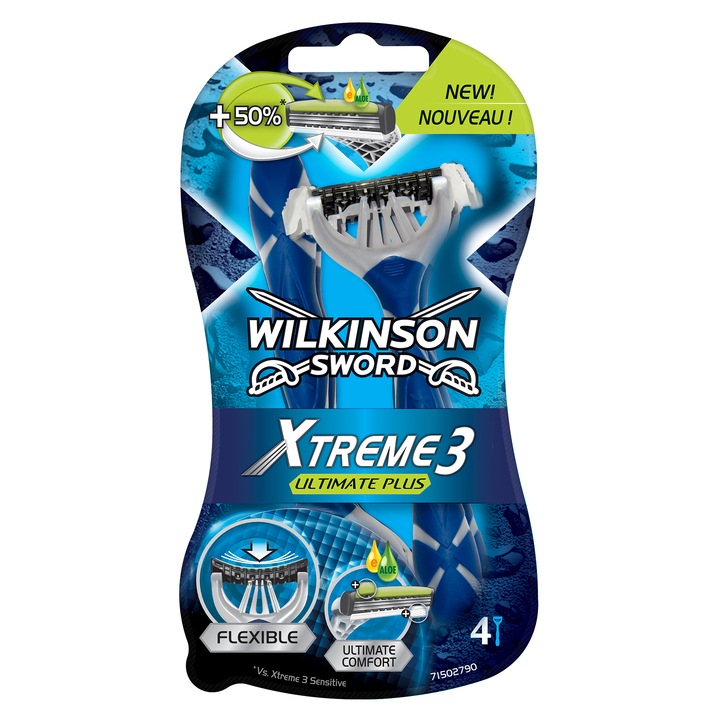 Wilkinson Xtreme 3 Ultimate Plus Borotva, 4 darab