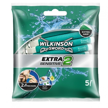 Aparat de ras Wilkinson Extra2 Sensitive, 5 bucati Aparat de ras Wilkinson Extra2 Sensitive, 5 bucati