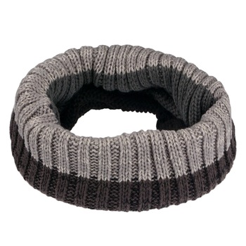 Fular circular, Zola®, barbatesc, marime universala, negru-gri Fular circular, Zola®, barbatesc, marime universala, negru-gri